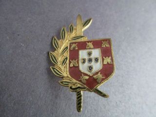 Portugal Militaria " Comandos " Commando Regt.  Beret Badge Emblem Insignia