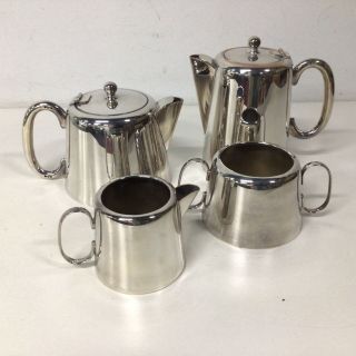 Vintage Silver Plated Epns Tea Service Set Made In England 454