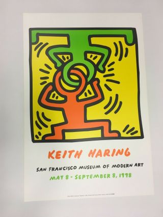 Keith Haring - Drawing For Headstand - 1988 - Exhibition Offset Poster