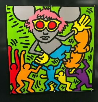 Keith Haring - Andy Mouse 2 - 1986 - Large Offset Poster 