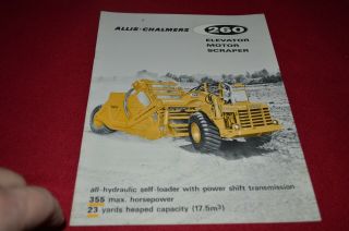 Allis Chalmers 260 Elevator Motor Scraper Pan Dealers Brochure Bwpa Ver12