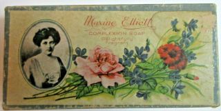 Vintage Maxine Elliott Complexion Soap Box Swift And Company 1900 - 1915