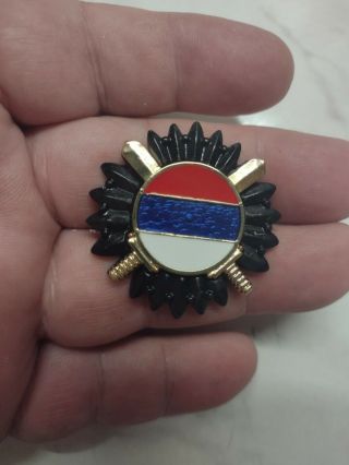 Bosnian Serbs Army Oficer Cap Badge