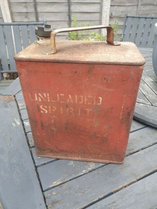 Very.  Vintage Collectable Sm & Bp 2 Gallon Petrol Fuel Jerry Can Brass Cap