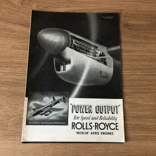(sta66) Advert 11x8 " Rolls - Royce 