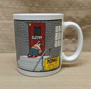 Vintage Gary Larson The Far Side Midvale School For Gifted 1986 Coffee Mug Cup