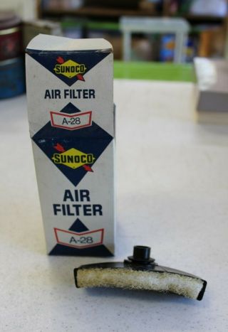 Sunoco Vintage Air Filter Still A - 28 Rare Old Stock