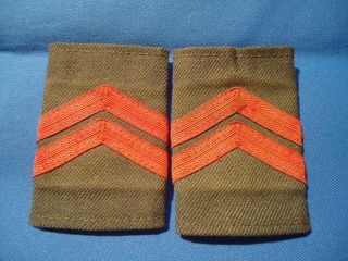 Portugal Portuguese Army Military 1 Cabo Corporal Vintage Pair Ranks