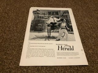 (ac48) Advert 11x8 " Handley Page Herald London & Radlett