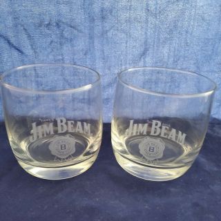 Vintage Jim Beam,  Bourbon Whiskey,  Rocks Glasses