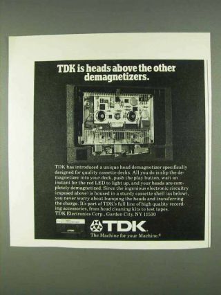1978 Tdk Head Demagnetizer Ad - Other Demagnetizers