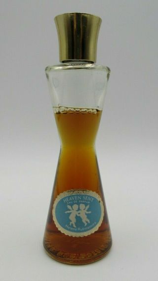 Vintage Heaven Sent Perfume By Helena Rubinstein Bottle 3/4 " Full