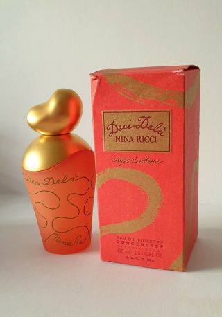 Vintage Nina Ricci Deci Dela 100 Ml Edt Concentree Bottle Factice Dummy Display