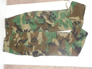 Military Surplus Trouser Hot Weather Combat Woodland Cotton Sz Sm/rg