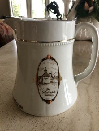 GLENFIDDICH SCOTCH WHISKEY CERAMIC PITCHER,  ADVERTISING COLLECTIBLE,  HCW POTTERY 2