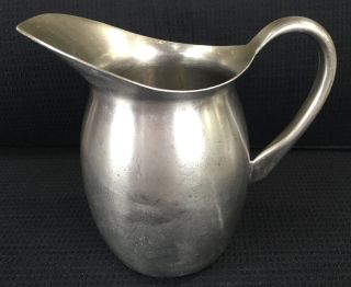 Vintage Vollrath Stainless Steel Water Pitcher 8 Cups 2 Quarts Well Dented