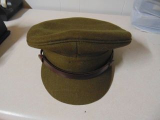 Military Hat Officers Cap Very Old Size 7 1/2 60 Cm