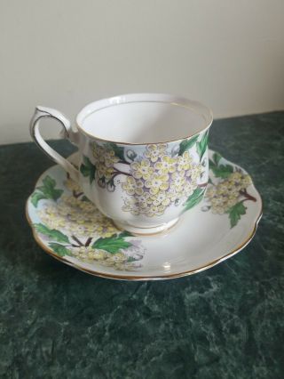 Lovely Royal Albert Teacup & Saucer Flower Of The Month Hawthorn White England