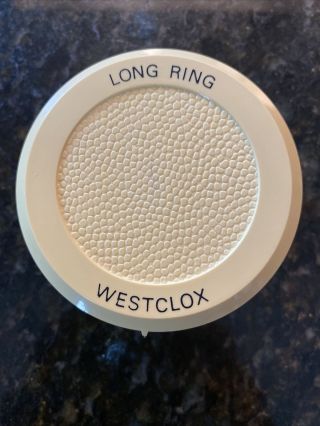 Westclox Vintage Kitchen Timer Long Ring 50081 Beige Rare Style