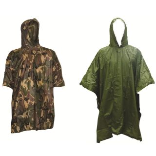 Lightweight Hooded Multi - Purpose Poncho Dpm Camo & Olive Hunting Fishing Army