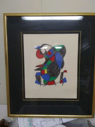 Joan Miro Lithograph Hand Signed