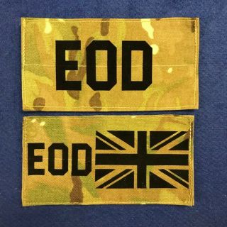 British Army Surplus Mtp Union Jack Eod Flag Patch Panel Iff Hook & Loop Fixing