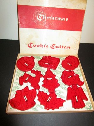 Hrm Christmas Cookie Cutters Set Of 9 Boxed Educational Products Santa Snowman