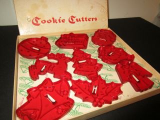 HRM Christmas Cookie Cutters Set Of 9 Boxed Educational Products Santa Snowman 2