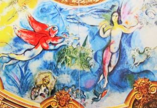 Chagall - Paris Opera Ceiling 2 - Lithograph - 1964 - In Us
