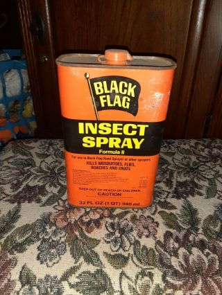 Vintage Black Flag Insect Spray Formula Ll 32oz Can