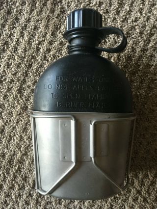 1 Military Usmc Us Army Stainless Steel 1 Qt Canteen Cup Usgi & Canteen