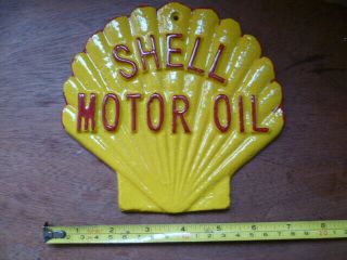 Shell Oil SIGN CAST Aluminium 2