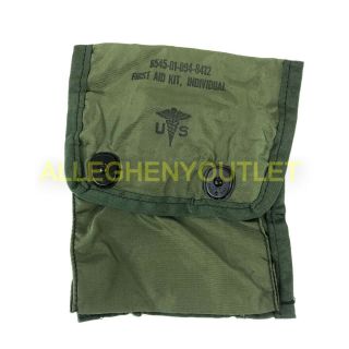 Us Military Od Individual First Aid Medic Emt Pouch W/ Alice Clips Pn 1343