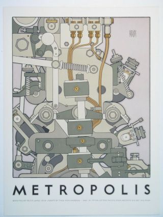 David Lance Goines " Metropolis " Print