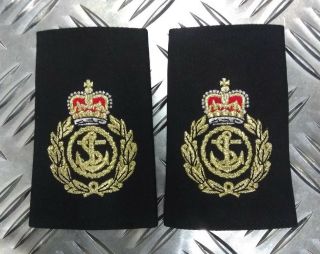 British Royal Navy Rn Chief Petty Officer Cpo Rank Slides/epaulettes