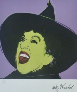 Andy Warhol Witch Signed & Hand Numbered 3646/5000 Limited Edition Lithograph