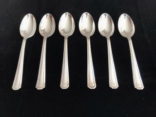 6 Vintage Grosvenor Delphic Cutlery Silver Plate Teaspoons Coffee Spoons A1 Epns