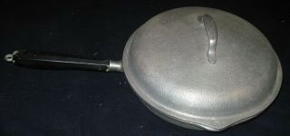 Vintage Large 12” Century Silver - Seal Metal Craft Skillet W/ Lid