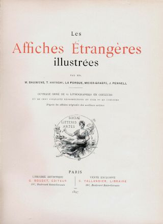 HYLAND - ELLIS Affiches Etrangeres 1897 Stone Litho Poster: 
