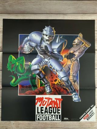 Mutant League Football / Jungle Strike Sega Genesis Snes Ad Art Print Poster