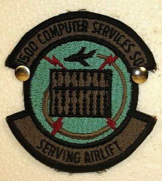 Usaf Air Force 1500th Computer Services Squadron Insignia Badge Subdued Patch