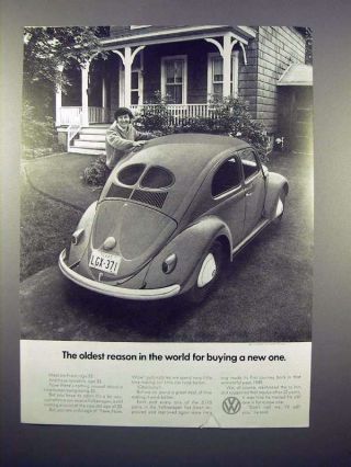 1971 Volkswagen Vw Bug Beetle Car Ad - Reason