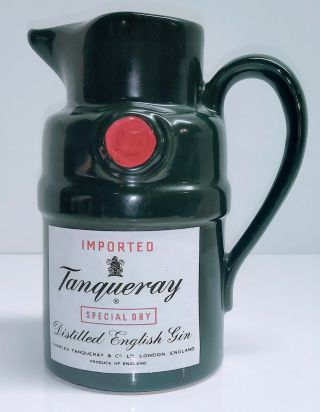 Tanqueray Special Dry Imported Distilled English Gin Ceramic Pitcher