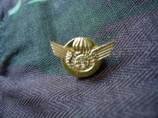 Portugal Portuguese Military Parachute Pin Gold (colour) 8mm