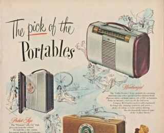 1947 Rca Victor Radio Vintage Print Ad The Pick Of The Portables
