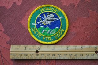 Usaf 134th Fighter Squadron 134 Fs Patch F - 16 Vt Ang Air Guard (1)