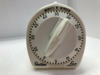 Vintage Robertshaw Lux Minute Minder Kitchen Timer Atomic Rocket Knob