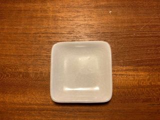 Antique Ironstone Square White John Maddock & Sons Butter Pat 2 1/4 " X 2 1/4 "