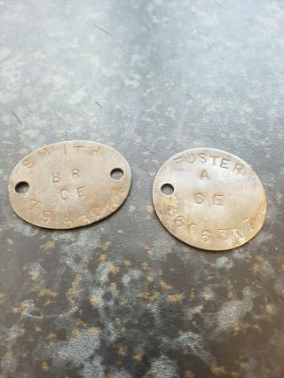 Two Military Dog Tags