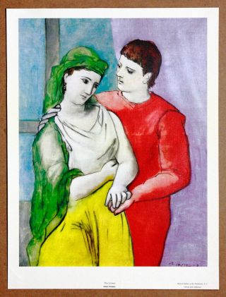 Picasso The Lovers Rare Vintage 1st Limited Edition Lithograph